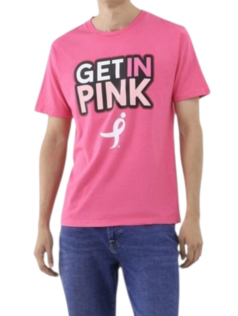 Susan G. Komen Get In Pink Graphic T-Shirt Unisex Medium Breast Cancer Awareness